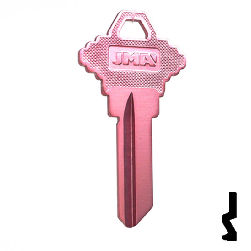 Uncut Aluminum Key Blank | Schlage SC1 | Pink - Image 2