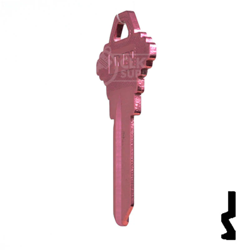 Uncut Aluminum Key Blank | Schlage SC1 | Pink - Image 21