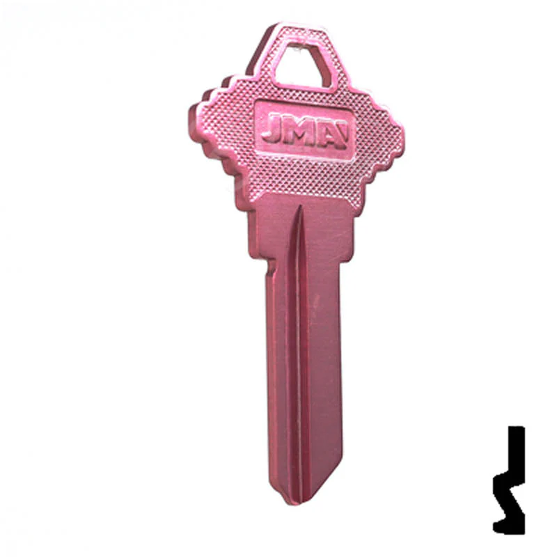 Uncut Aluminum Key Blank | Schlage SC1 | Pink - Image 3