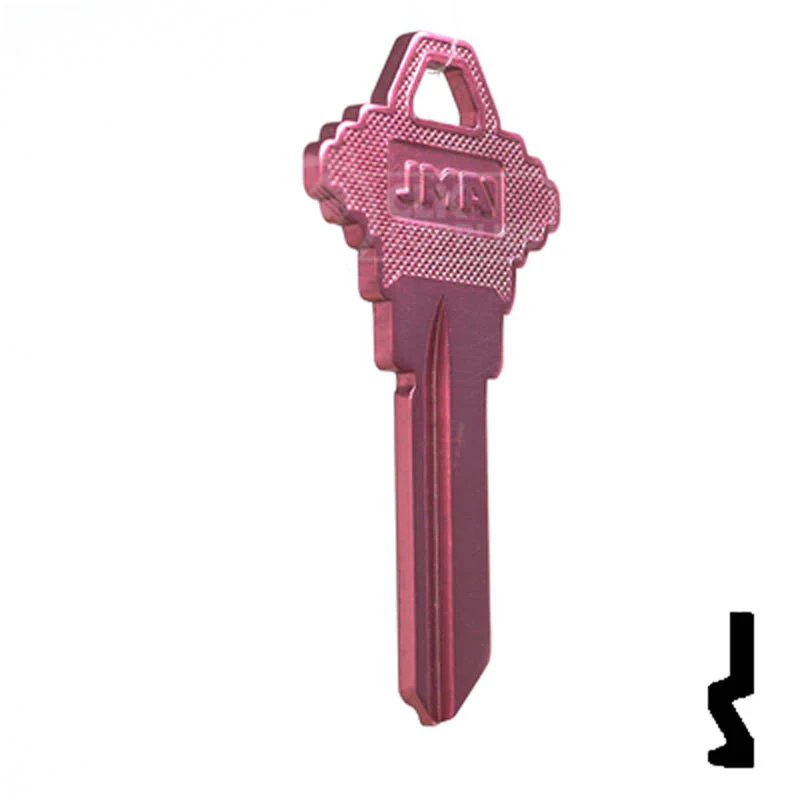 Uncut Aluminum Key Blank | Schlage SC1 | Pink - Image 4
