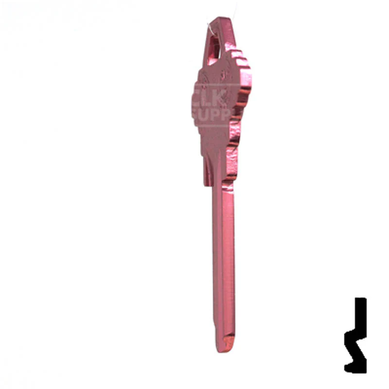Uncut Aluminum Key Blank | Schlage SC1 | Pink - Image 8