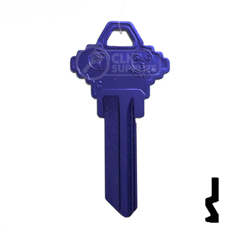 Uncut Aluminum Key Blank | Schlage SC1 | Purple - Image 14