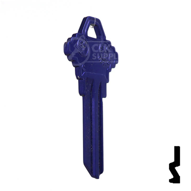 Uncut Aluminum Key Blank | Schlage SC1 | Purple - Image 17