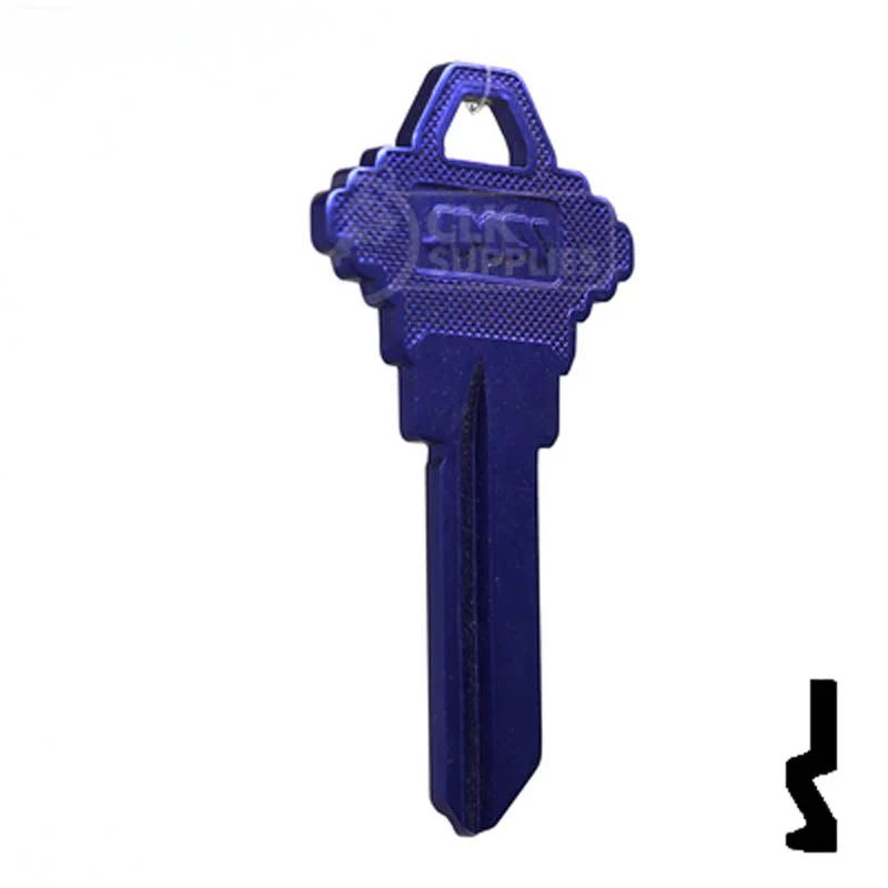 Uncut Aluminum Key Blank | Schlage SC1 | Purple - Image 4