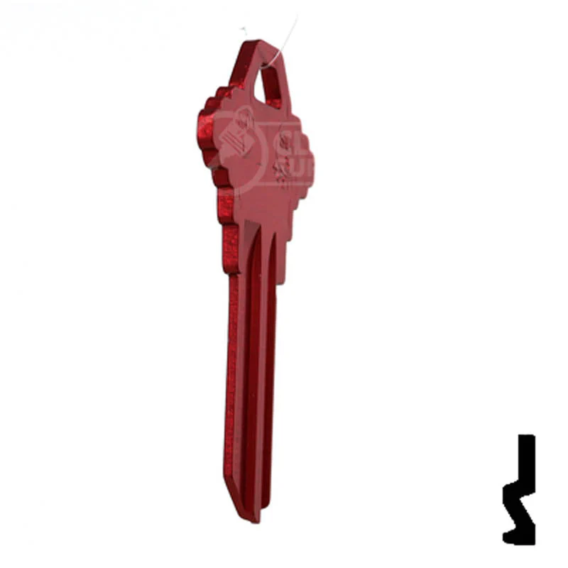 Uncut Aluminum Key Blank | Schlage SC1 | Red - Image 17