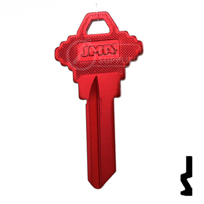 Uncut Aluminum Key Blank | Schlage SC1 | Red - Image 24