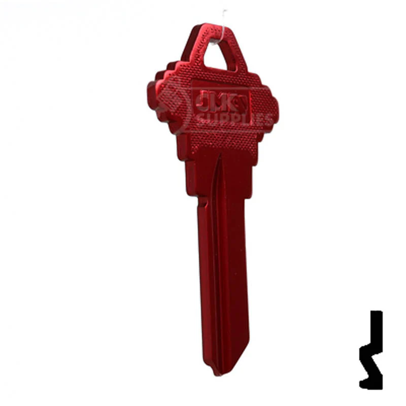 Uncut Aluminum Key Blank | Schlage SC1 | Red - Image 4
