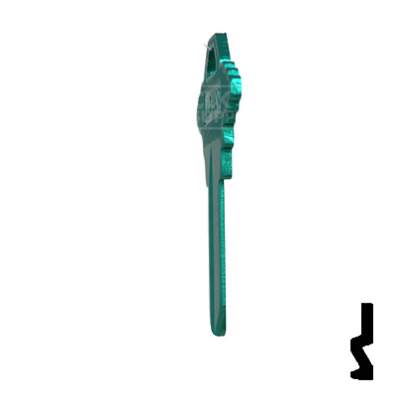 Uncut Aluminum Key Blank | Schlage SC1 | Turquoise - Image 20