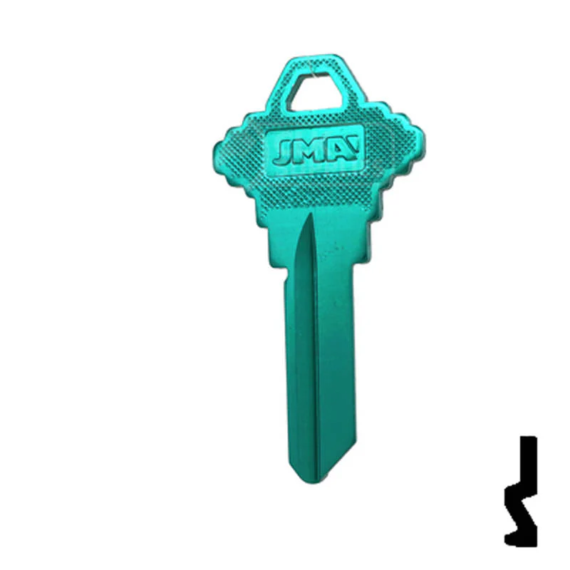 Uncut Aluminum Key Blank | Schlage SC1 | Turquoise - Image 24