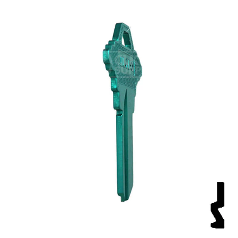 Uncut Aluminum Key Blank | Schlage SC1 | Turquoise - Image 6