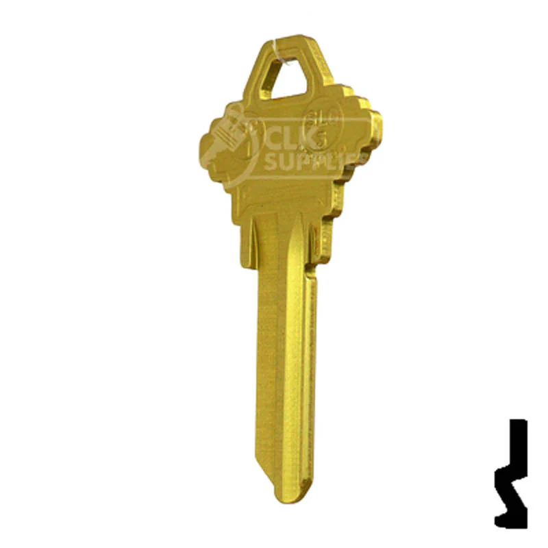 Uncut Aluminum Key Blank | Schlage SC1 | Yellow - Image 10