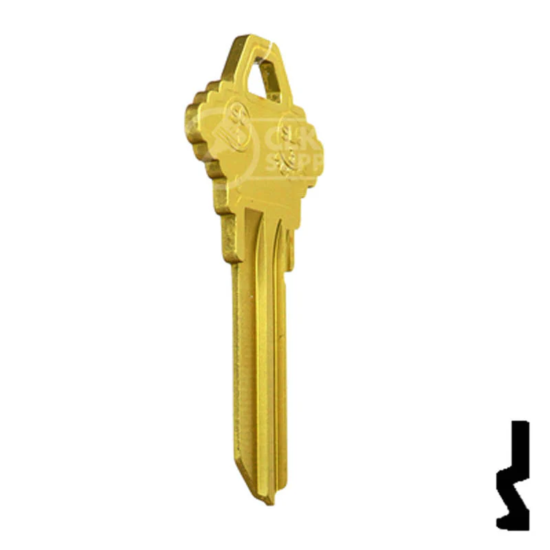 Uncut Aluminum Key Blank | Schlage SC1 | Yellow - Image 17