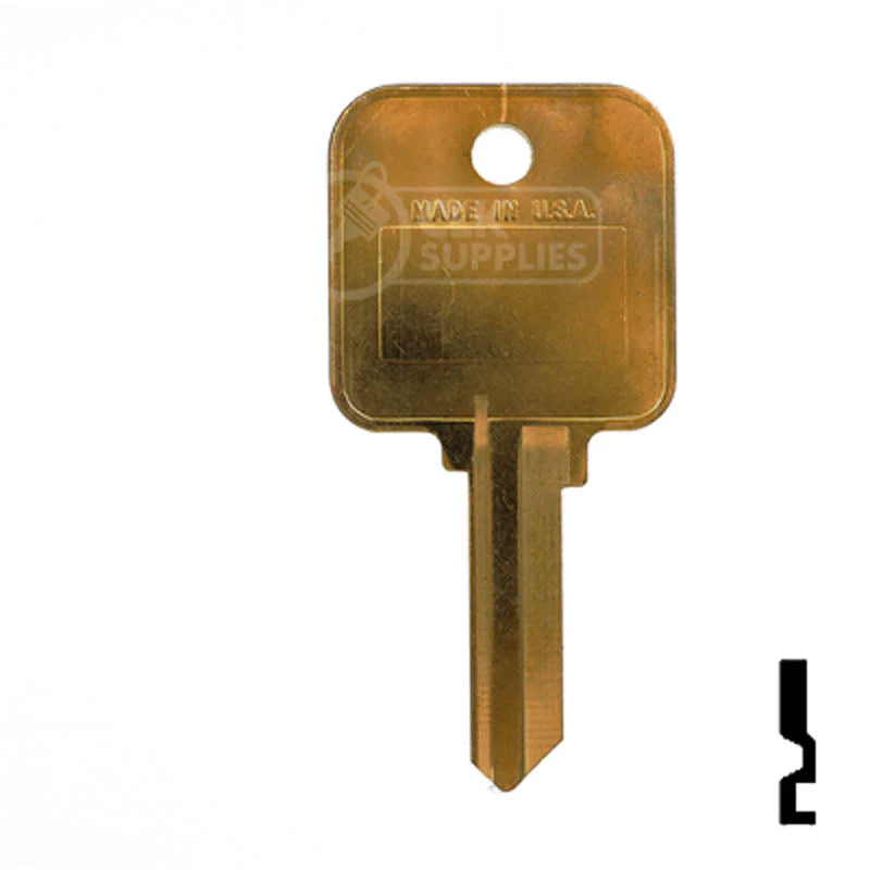 Uncut Hotel Head Key Blank | Weiser | WR3, WR5 - Image 13