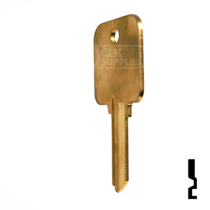 Uncut Hotel Head Key Blank | Weiser | WR3, WR5 - Image 9