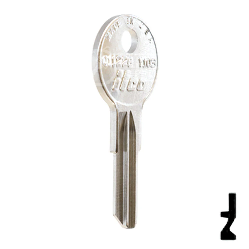 Uncut Key Blank | Yale, Hudson | 01122B, Y103 - Image 4