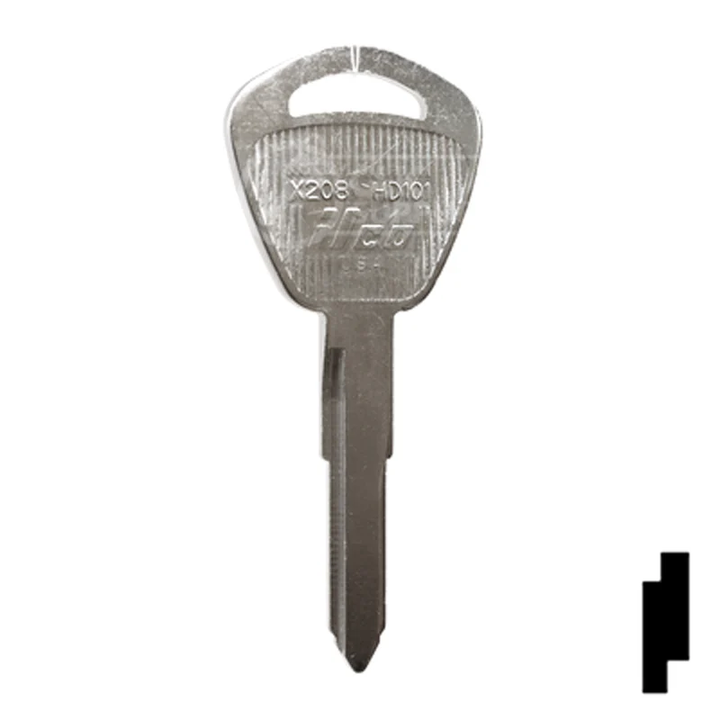 Uncut Key Blank | Acura | X208, HD101 - Image 2