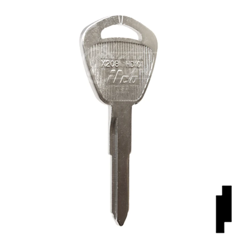 Uncut Key Blank | Acura | X208, HD101 - Image 3