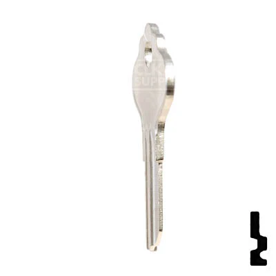 Uncut Key Blank | Airstream | H1054B, EL8 - Image 8