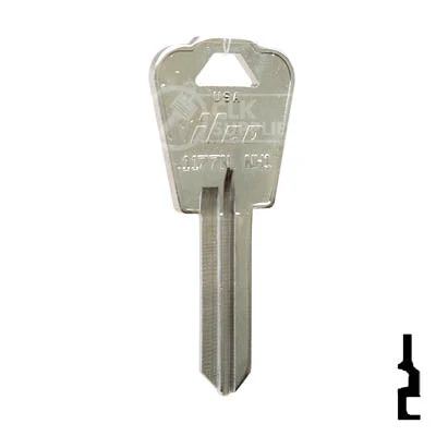 Uncut Key Blank | Almet, National | 1177N, NH1 - Image 3