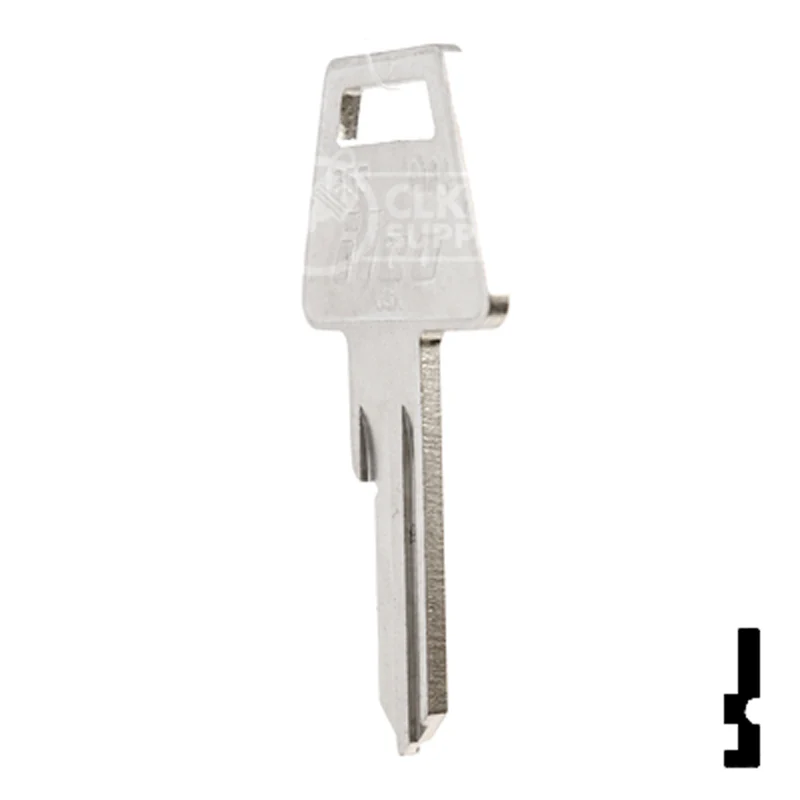 Uncut Key Blank | American Padlock | 1653, AM4 - Image 21