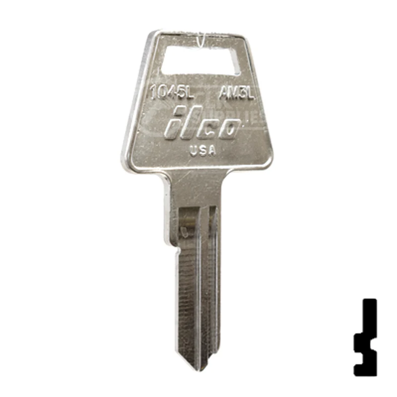 Uncut  Key Blank | American Padlock | 1045L, AM3L - Image 3