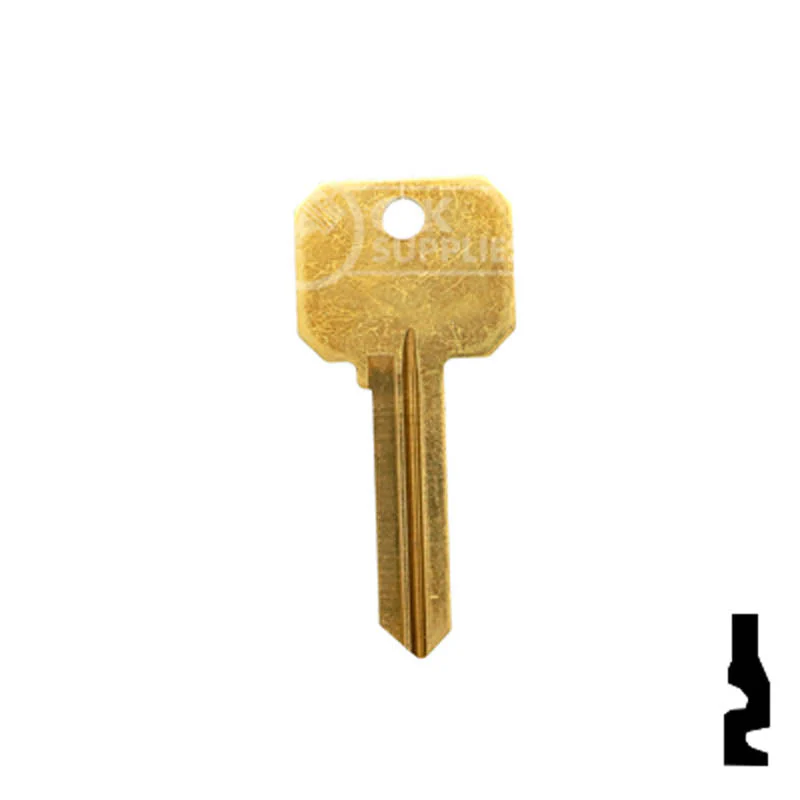 Uncut Key Blank | Arrow Keyway | DND-AR4-BR - Image 13