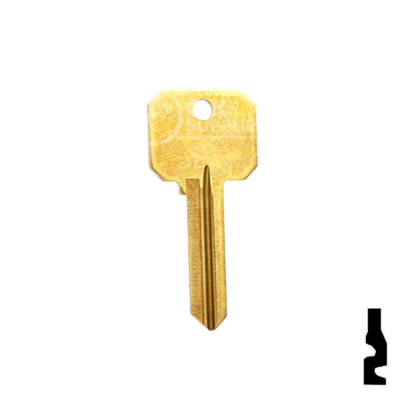 Uncut Key Blank | Arrow Keyway | DND-AR4-BR - Image 14