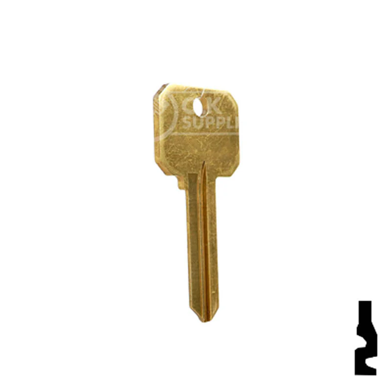 Uncut Key Blank | Arrow Keyway | DND-AR4-BR - Image 16