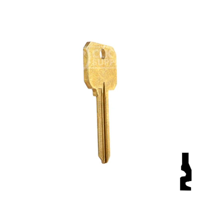 Uncut Key Blank | Arrow Keyway | DND-AR4-BR - Image 17