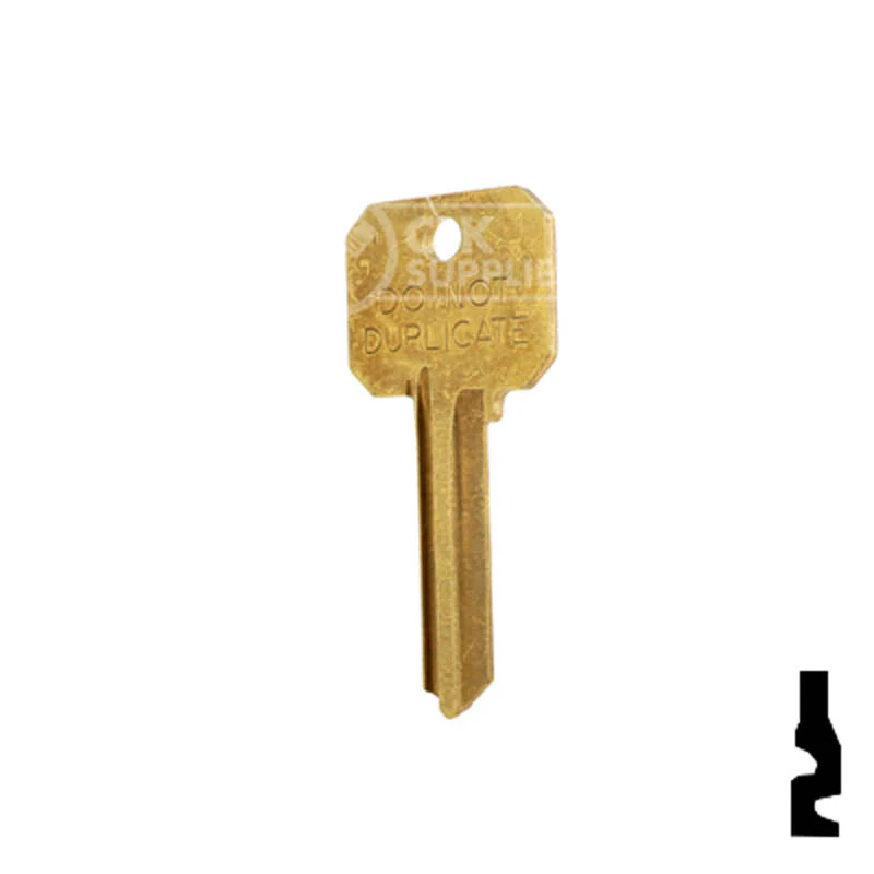 Uncut Key Blank | Arrow Keyway | DND-AR4-BR - Image 23