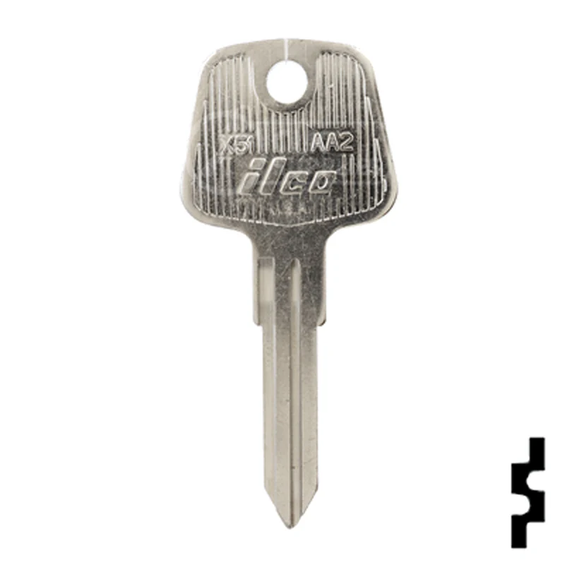 Uncut Key Blank | Audi | AA2, X51