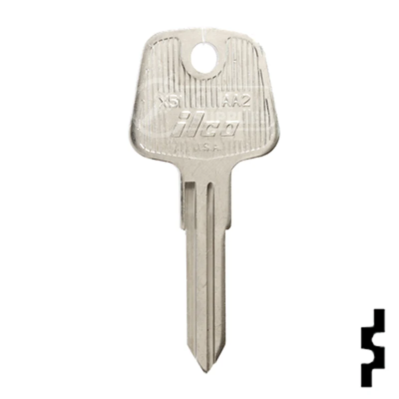 Uncut Key Blank | Audi | AA2, X51 - Image 2