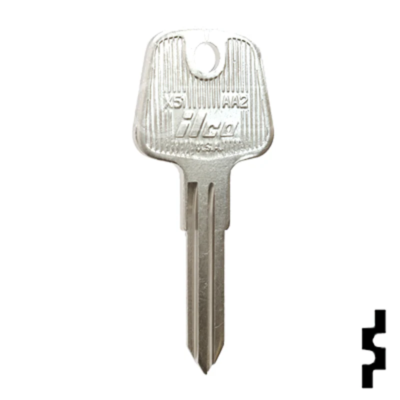 Uncut Key Blank | Audi | AA2, X51 - Image 3