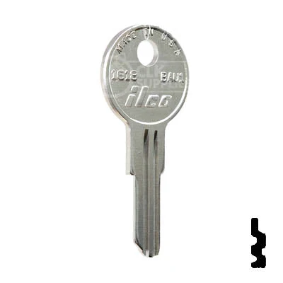Uncut Key Blank | Bauer | 1618, BAU1 - Image 3