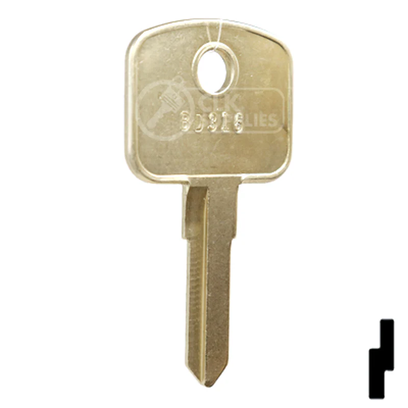 Uncut Key Blank | Bobcat, Caterpillar, Ford, Volvo | BD316 - Image 4