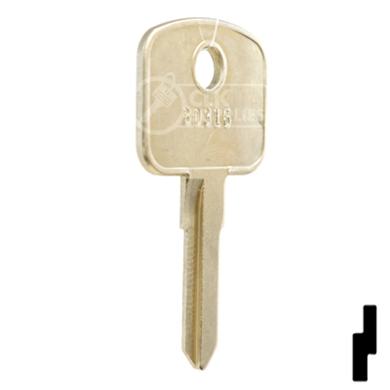 Uncut Key Blank | Bobcat, Caterpillar, Ford, Volvo | BD316 - Image 5