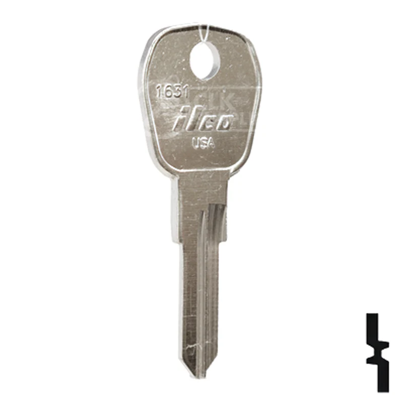 Uncut Key Blank | Camlocks | 1631 - Image 4