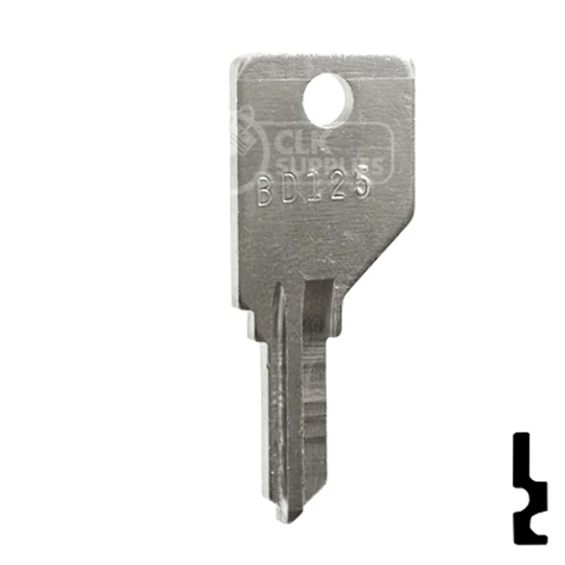 Uncut Key Blank | Camlocks | BD125 - Image 3