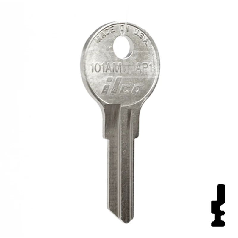 Uncut Key Blank | Chicago | 101AM, AP1 - Image 3