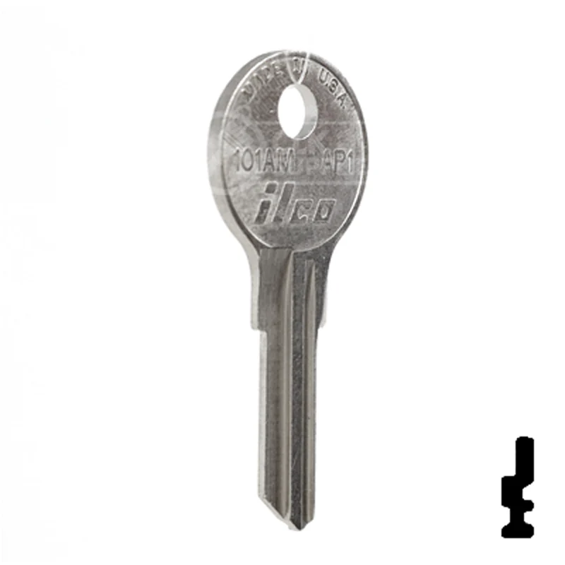 Uncut Key Blank | Chicago | 101AM, AP1 - Image 4