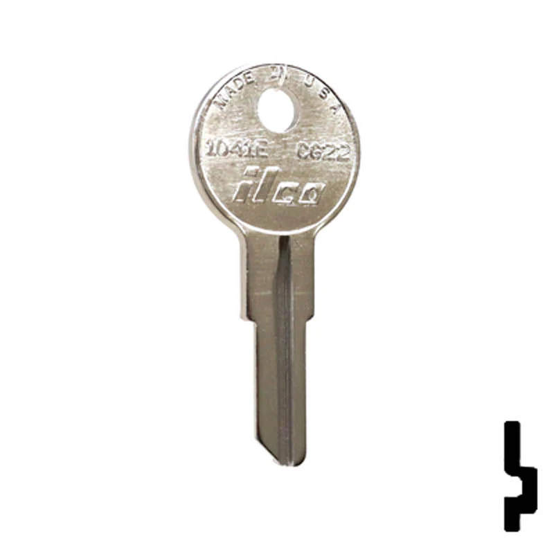 Uncut Key Blank | Chicago | 1041E, CG22 - Image 2