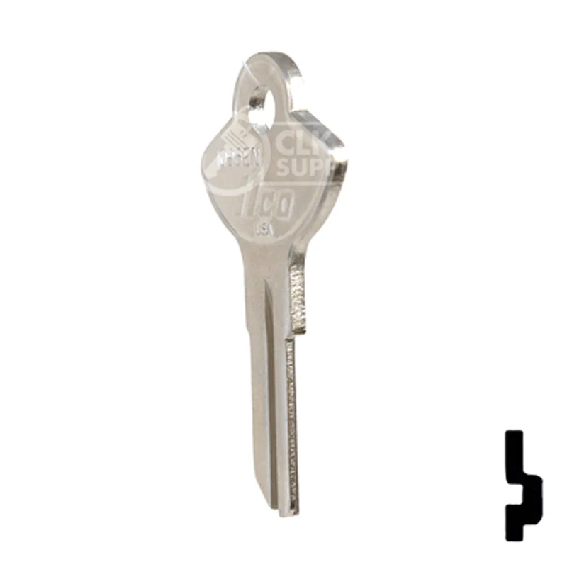 Uncut Key Blank | Chicago, Elgin | 1096EN - Image 21