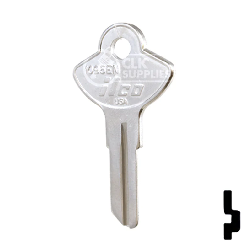 Uncut Key Blank | Chicago, Elgin | 1096EN - Image 23