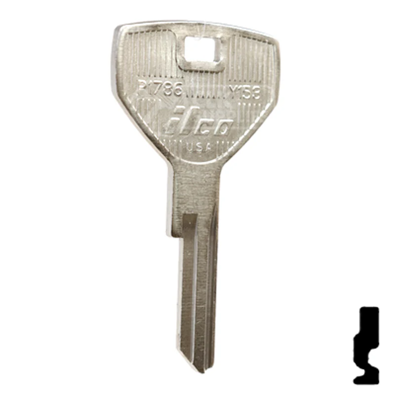 Uncut Key Blank | Chrysler, Dodge, Jeep | P1786, Y153 - Image 3