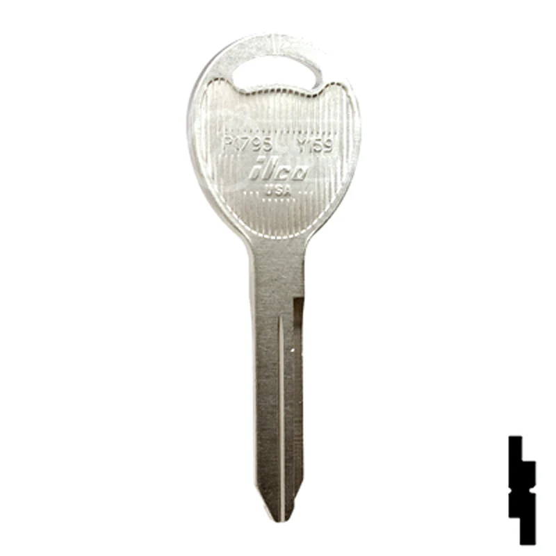 Uncut  Key Blank | Chrysler, Dodge, Jeep | P1795, Y159 - Image 3