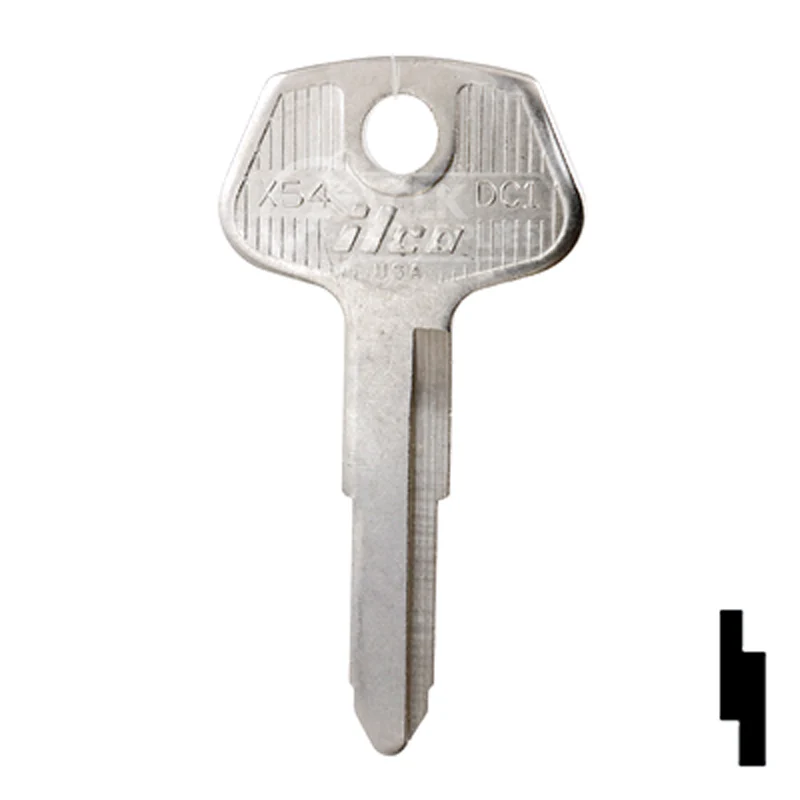 Uncut Key Blank | Chrysler, General Motors | X54, DC1 - Image 24