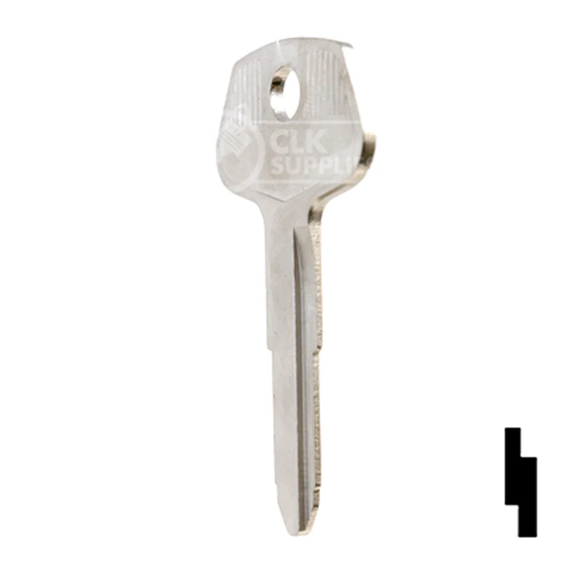 Uncut Key Blank | Chrysler, General Motors | X54, DC1 - Image 9