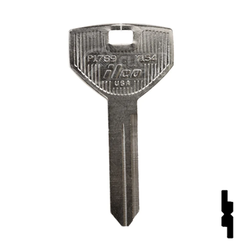 Uncut Key Blank | Chrysler |  P1789, Y154 - Image 2