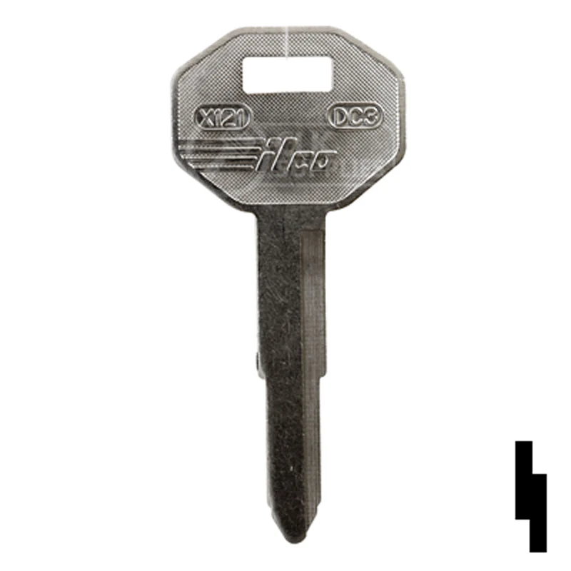 Uncut Key Blank | Chrysler | X121, DC3 - Image 2