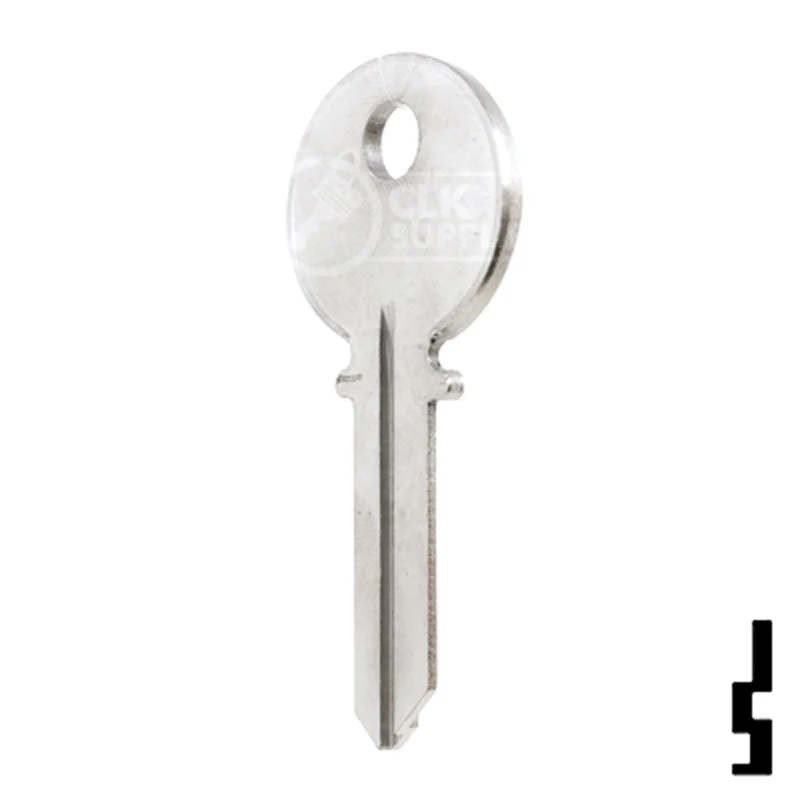 Uncut  Key Blank | Clinton | 1023, CL1 - Image 10